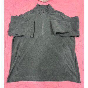 Land end quarter zip fleece jacket size L
